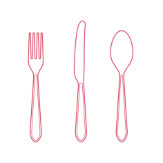 Objects Flatware Sets Ikea Identitet Flatware Set Line Art Illustration Svg, Free Vectors File